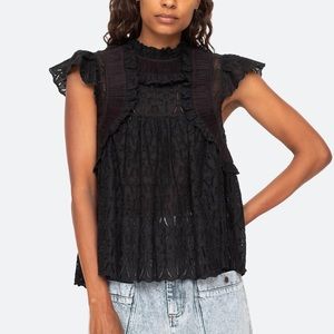 Sea Ingrid Flutter Sleeve Top